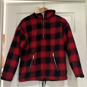 Pistola Red and Black Plaid Jacket